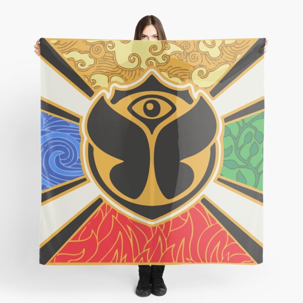 Artikel-Vorschau von Tomorrowland Vlag, Elementen Eenheidsontwerp (Water, Vuur, Aarde, Lucht), designt und verkauft von DADA_Art.
