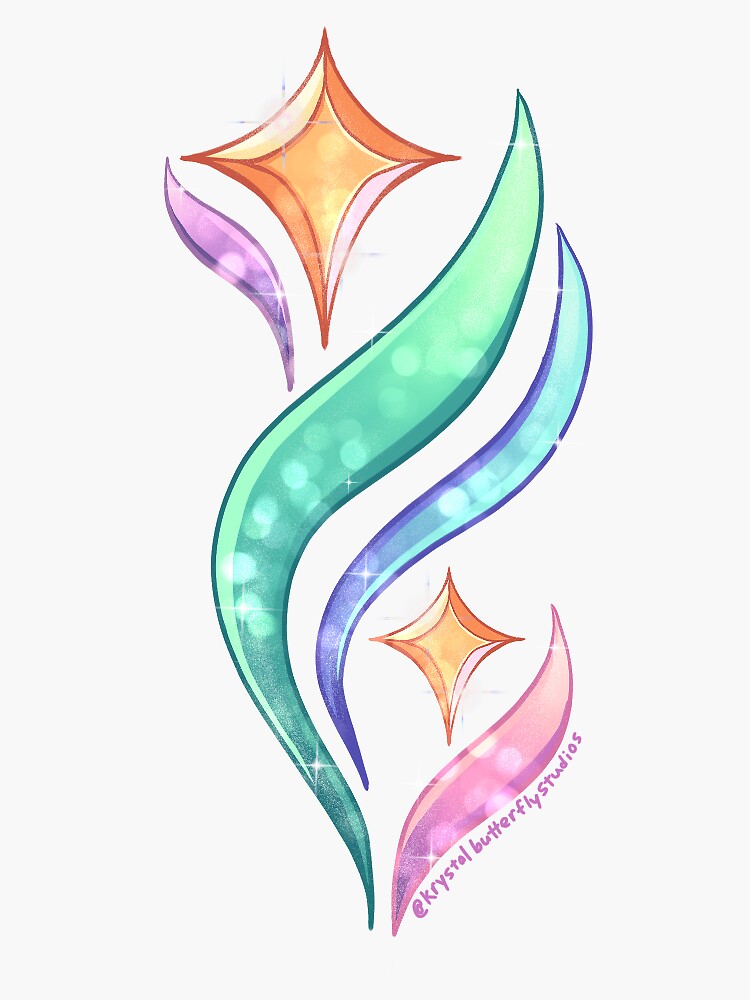 Thumbnail 3 of 3, Sticker, Celestial Stars (Transparent) designed and sold by KrystalBStudios.