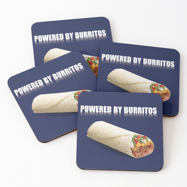 Item preview, Powered by Burrito - burrito lovers t-shirt   designed and sold by DumbPet.