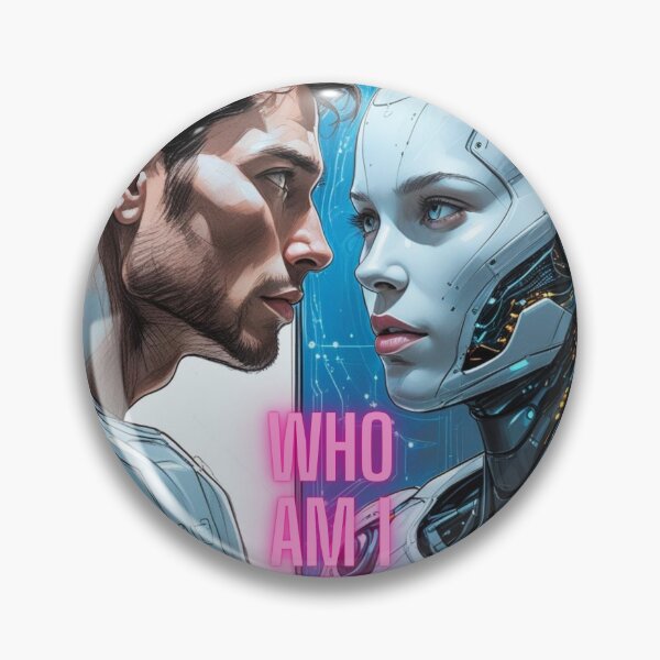 Item preview, WHO AM I NOW? – Human vs AI Split Reality designed and sold by OffTrackCo.