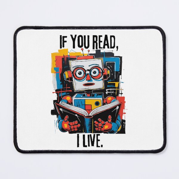 Item preview, Robot in science fiction literature. "If you read, I live" designed and sold by Filologica.