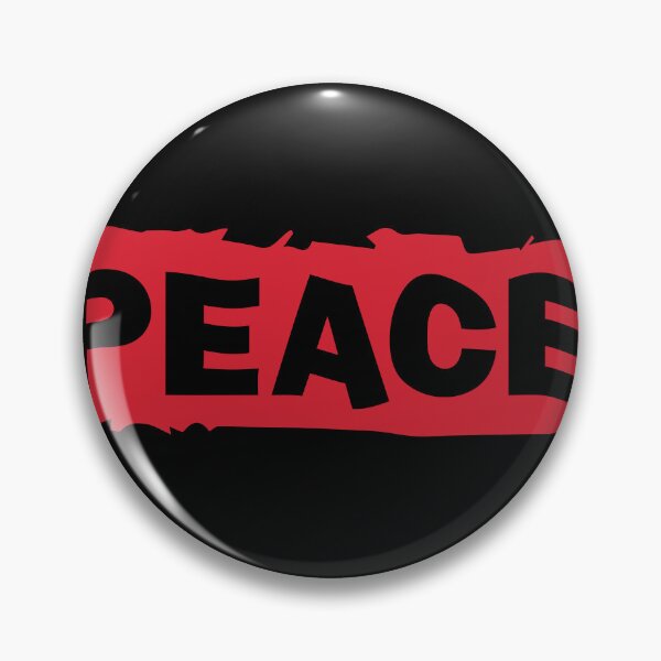 Item preview, PEACE  |  Bold PEACE Statement – Red Grunge Typography Design designed and sold by ManyVersee.