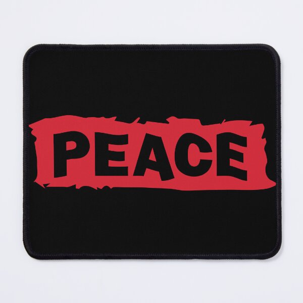 Item preview, PEACE | Bold PEACE Statement – Red Grunge Typography Design designed and sold by ManyVersee.
