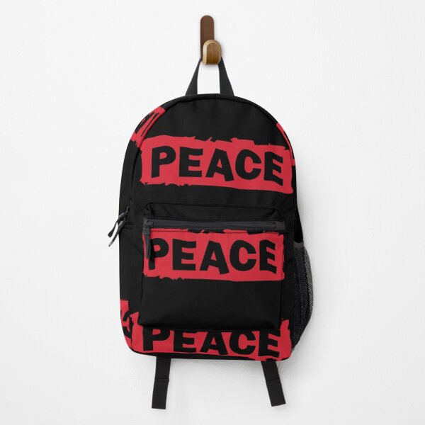 Item preview, PEACE | Bold PEACE Statement – Red Grunge Typography Design designed and sold by ManyVersee.