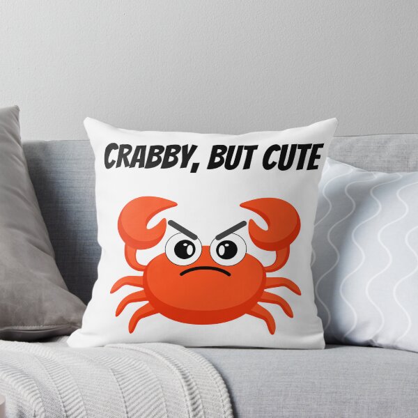 Item preview, Crabby but Cute – Angry Cartoon Crab Design designed and sold by KissellArt.