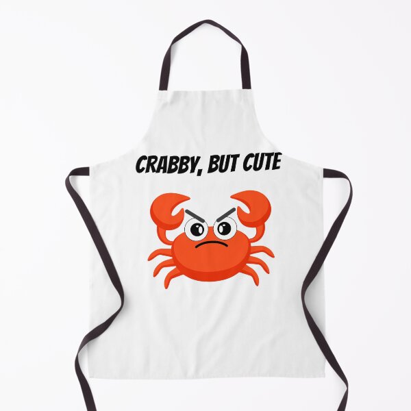 Item preview, Crabby but Cute – Angry Cartoon Crab Design designed and sold by KissellArt.
