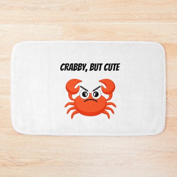Item preview, Crabby but Cute – Angry Cartoon Crab Design designed and sold by KissellArt.