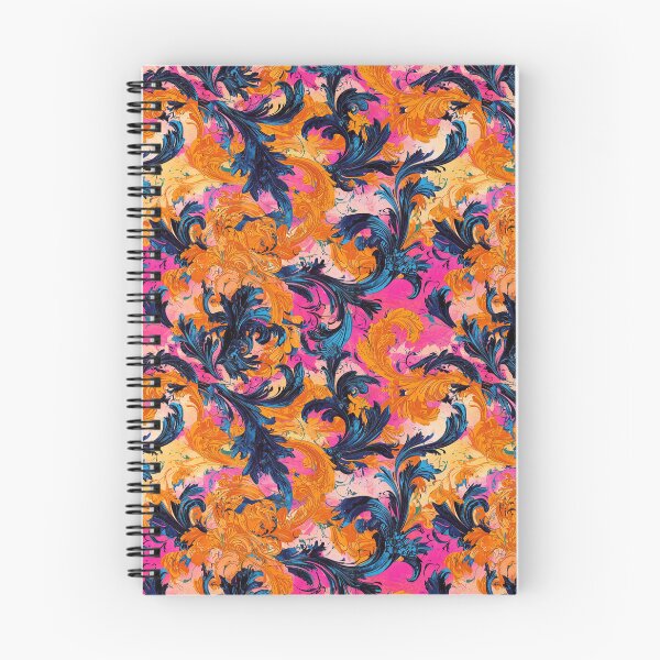 Item preview, Baroque Pop Fusion – Vibrant Ornate Swirl Pattern designed and sold by myprintedgems.