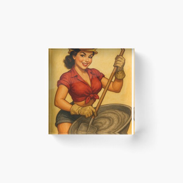 Item preview, Connie the Concrete Queen designed and sold by Espinoza Creative.