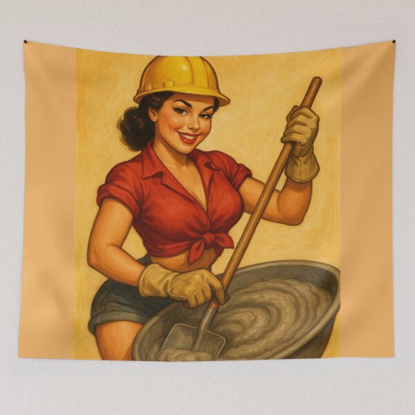 Item preview, Connie the Concrete Queen designed and sold by Espinoza Creative.