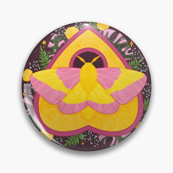 Item preview, Rosy Maple Moth Planchette designed and sold by HannahRaeArts.