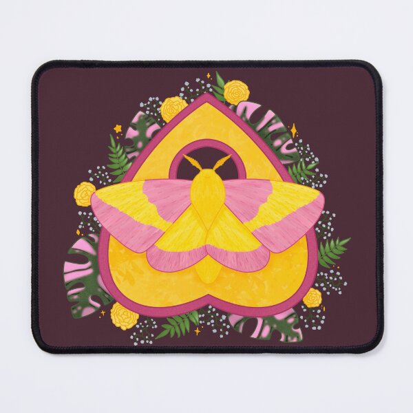 Item preview, Rosy Maple Moth Planchette designed and sold by HannahRaeArts.
