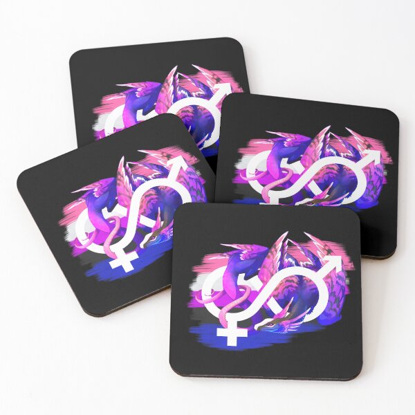 Item preview, Genderfluid Pride Dragon designed and sold by kaenith.