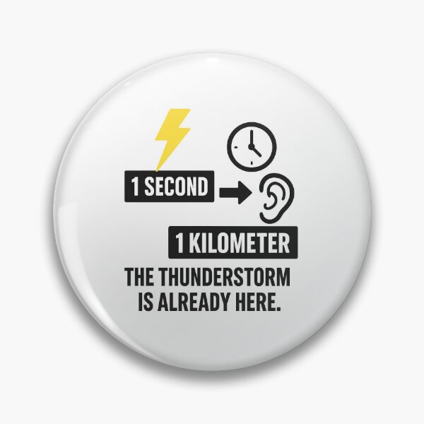 Item preview, 1 Second = 1 Kilometer Lightning Math – Storm Science with Humor designed and sold by nkloop.