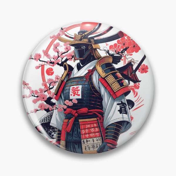 Item preview, Neo samurai - Cyber Bushido Cherry Blossom Design designed and sold by R-G-ARROW.