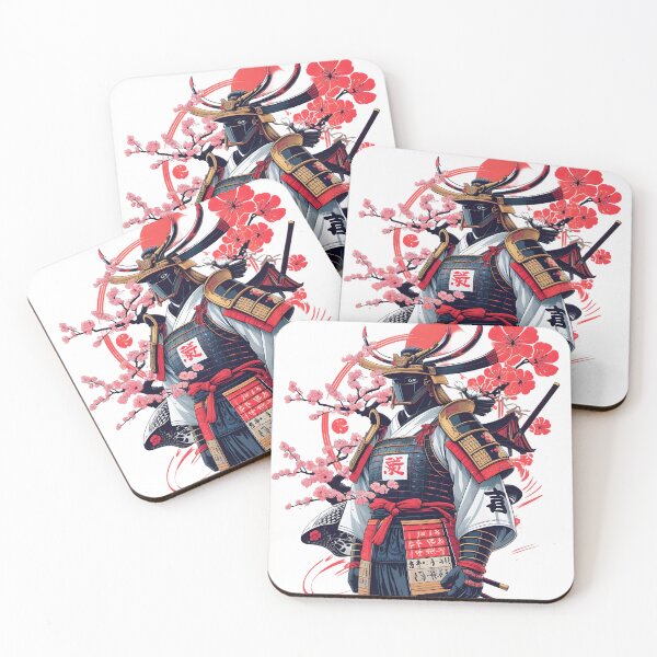 Item preview, Neo samurai - Cyber Bushido Cherry Blossom Design designed and sold by R-G-ARROW.