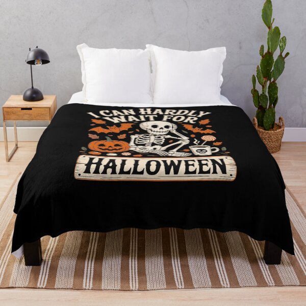 Item preview, I Can Hardly Wait for Halloween with Skeleton designed and sold by Greenbaby.