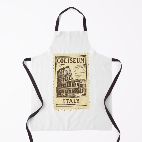 Item preview, Vintage Italy Travel Stamp – Coliseum Rome Illustration designed and sold by Greemo03.