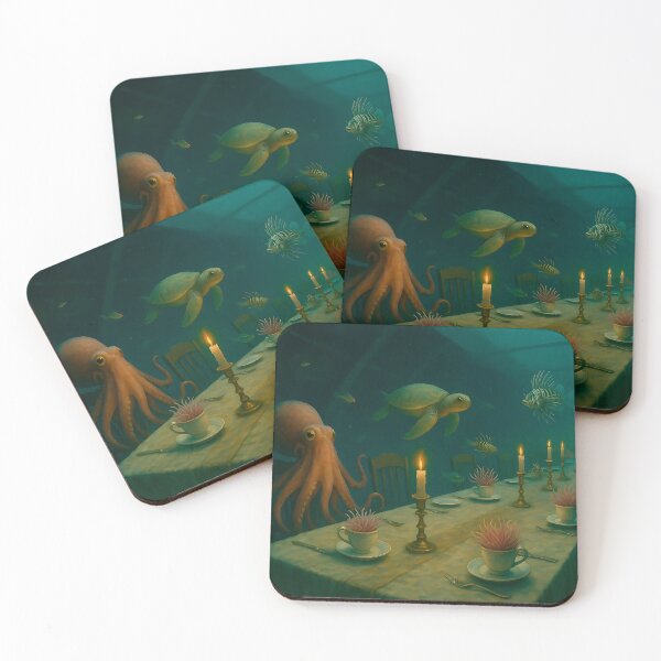 Item preview, Enchanting Underwater Dinner: Surreal Octopus Party designed and sold by Alan Javier Cordoba Espinosa.