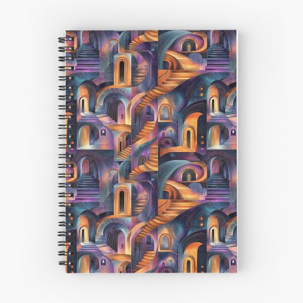 Item preview, Surreal Stairway Labyrinth – Dreamlike Abstract Architecture designed and sold by myprintedgems.