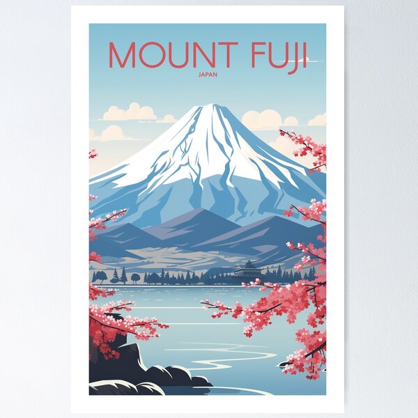 Item preview, BERG FUJI REISEKUNST designed and sold by MarkedArtPrints.