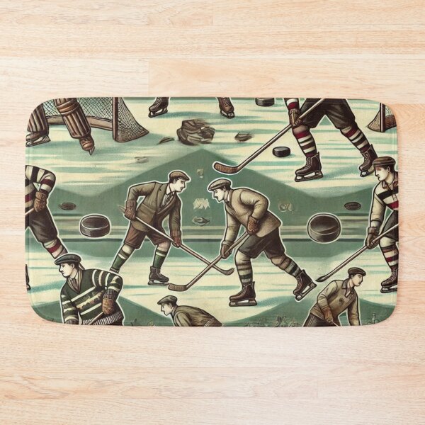 Item preview, hockey themed backpack design designed and sold by TEEJAMBOREE.
