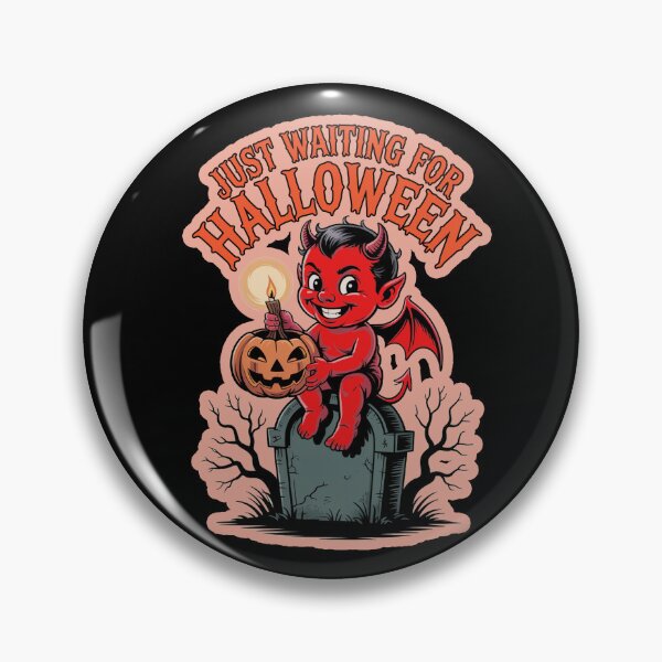 Item preview, Just Waiting for Halloween with Funny Devil designed and sold by Greenbaby.