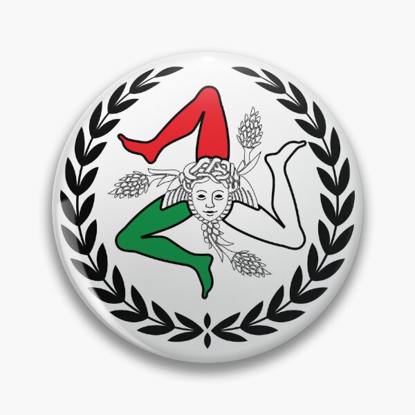 Item preview, Trinacria Medusa Sicilian Emblem designed and sold by Freshinkshop.