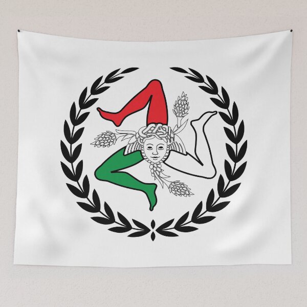 Item preview, Trinacria Medusa Sicilian Emblem designed and sold by Freshinkshop.