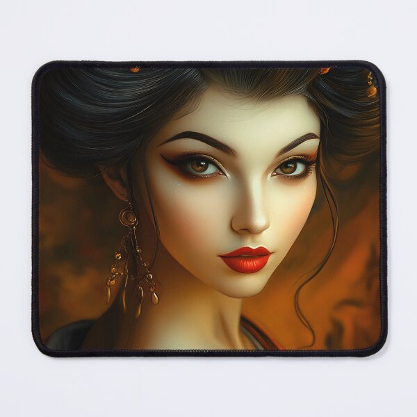 Item preview, Elegant Oriental Woman in Traditional Attire designed and sold by Artessie.