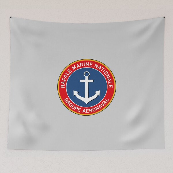 Item preview, French France Navy Marine Team Rafale Fighter Aircraft Flag designed and sold by PB Mary.
