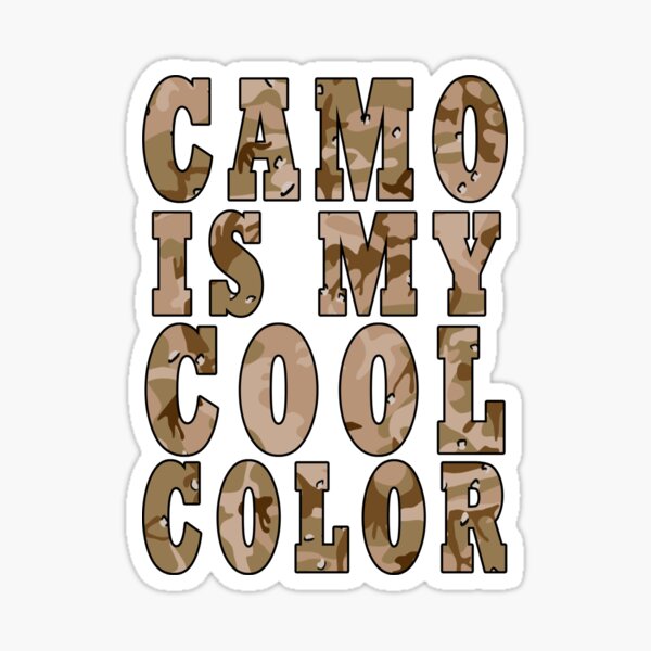 Desert Brown Camouflage Pattern Camo Is Cool Sticker
