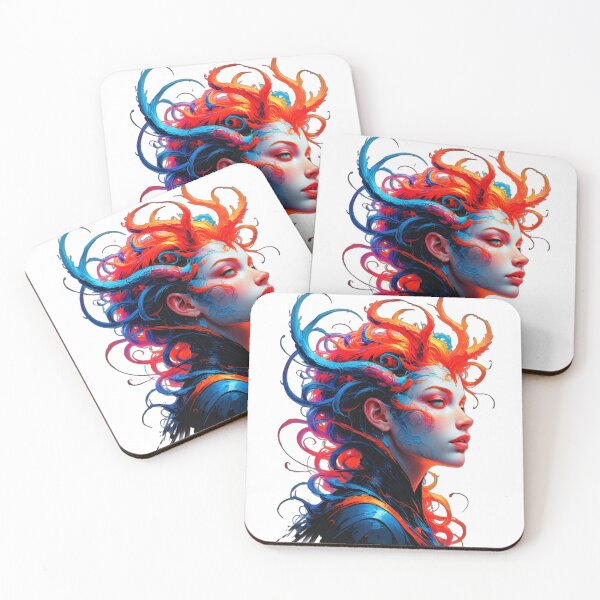 Item preview, Inferno & Ice Beauty. Elemental Goddes Portrait designed and sold by R-G-ARROW.