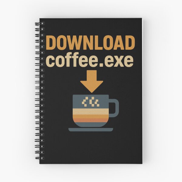 Item preview,  Download Coffee.exe - Funny Retro Tech Coffee Design designed and sold by FashCode.