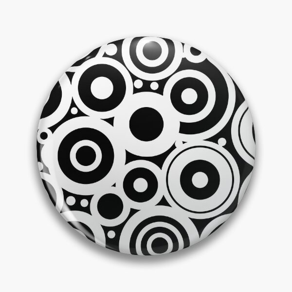 Item preview, Black and White Circles Pattern designed and sold by ArtFactoryAI.