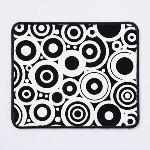 Item preview, Black and White Circles Pattern designed and sold by ArtFactoryAI.