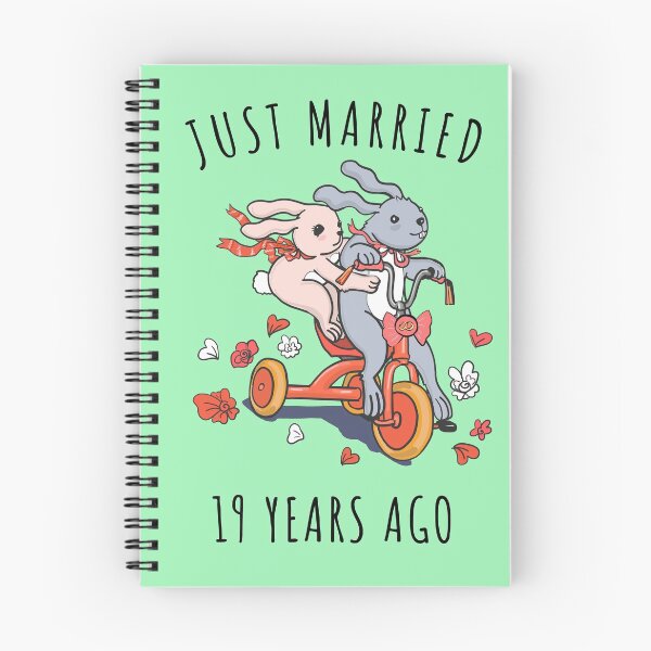Item preview, Just Married 19 Years Ago - 19th Anniversary Couple Bunnies Tee, Phone Cases And Other Gifts designed and sold by MemWear.