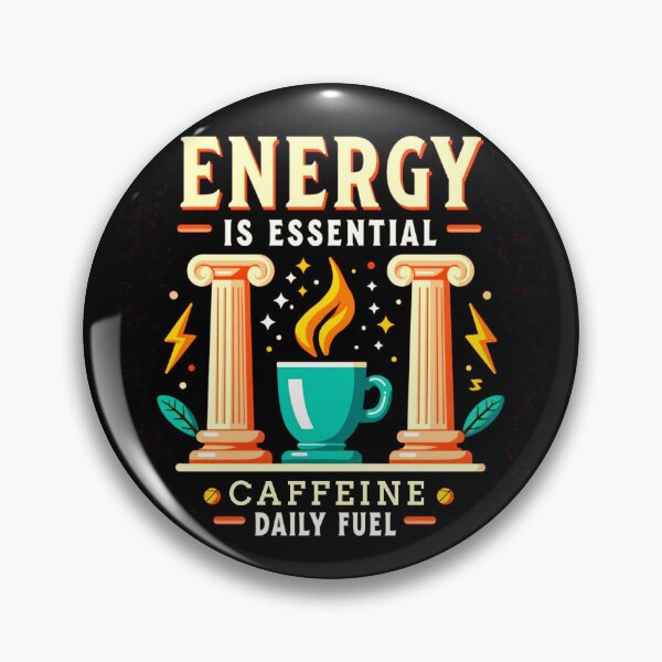 Item preview, Motivational Coffee Lover ENERGY IS ESSENTIAL CAFFEINE DAILY FUEL. designed and sold by Giulivo Store Graphic.