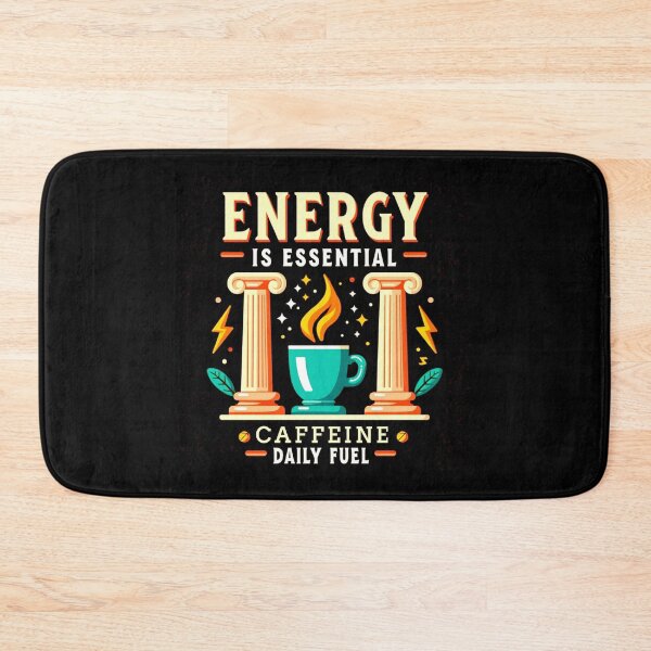 Item preview, Motivational Coffee Lover ENERGY IS ESSENTIAL CAFFEINE DAILY FUEL. designed and sold by Giulivo Store Graphic.
