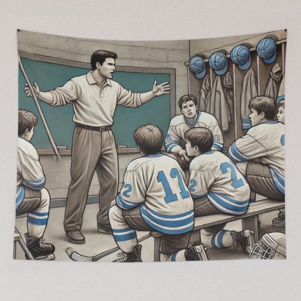 Item preview,  hockey themed backpack design designed and sold by TEEJAMBOREE.