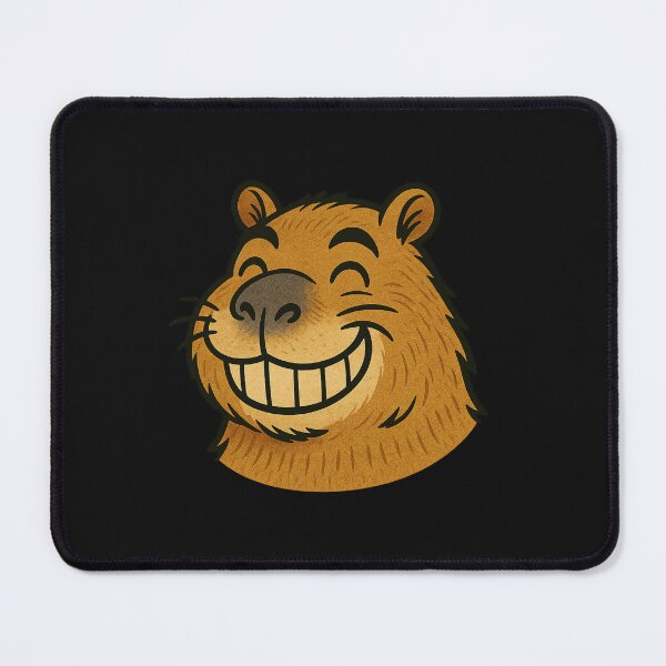 Item preview, Smiling Capybara – Calm Has a Rodent Face designed and sold by Capybarastore_77.