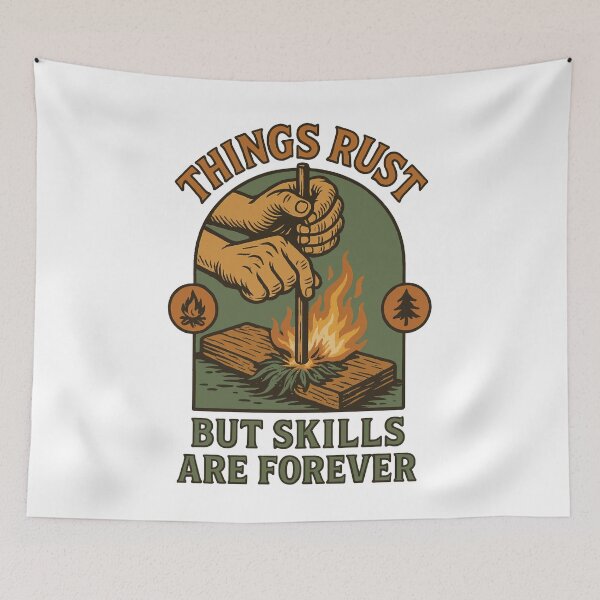 Item preview, Prepper Survival Bushcrafting Skills Forever designed and sold by LuminOrb.