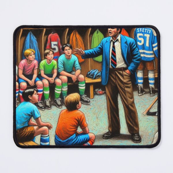 Item preview, hockey themed backpack design designed and sold by TEEJAMBOREE.
