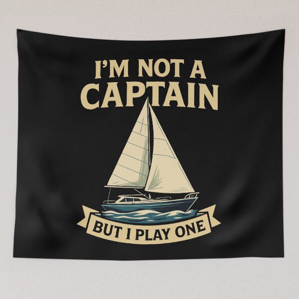 Item preview, Funny Saying I'm Not A Captain But I Play One designed and sold by LuminOrb.
