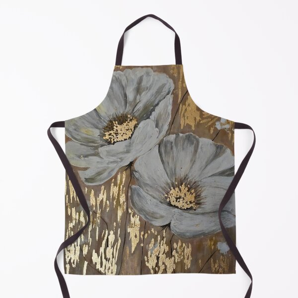 Item preview, White Flowers with golden leaf designed and sold by Alla Gill.