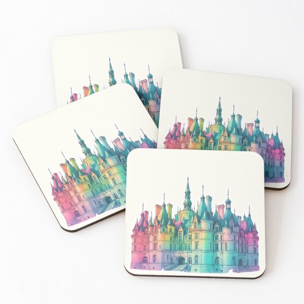 Item preview, Minimalist French Castle - Modern Chateaucore Aesthetic Wall Art designed and sold by Sugar Wisdom .