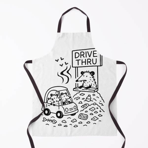 Item preview, Funny Opossum Drive-Thru Shirt – Trash Family Doodle Tee for Trash Lovers designed and sold by Thehatinthecat.