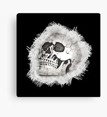 The Spooky Skull Sketch Canvas Print
