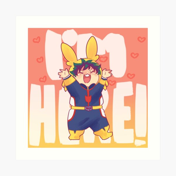 I'm here!!! Art Print