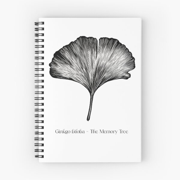 Item preview, Ginkgo Elegans – Drypoint Style Nature Art | Zen Line Drawing Leaf Design designed and sold by Bloawessome Inc..